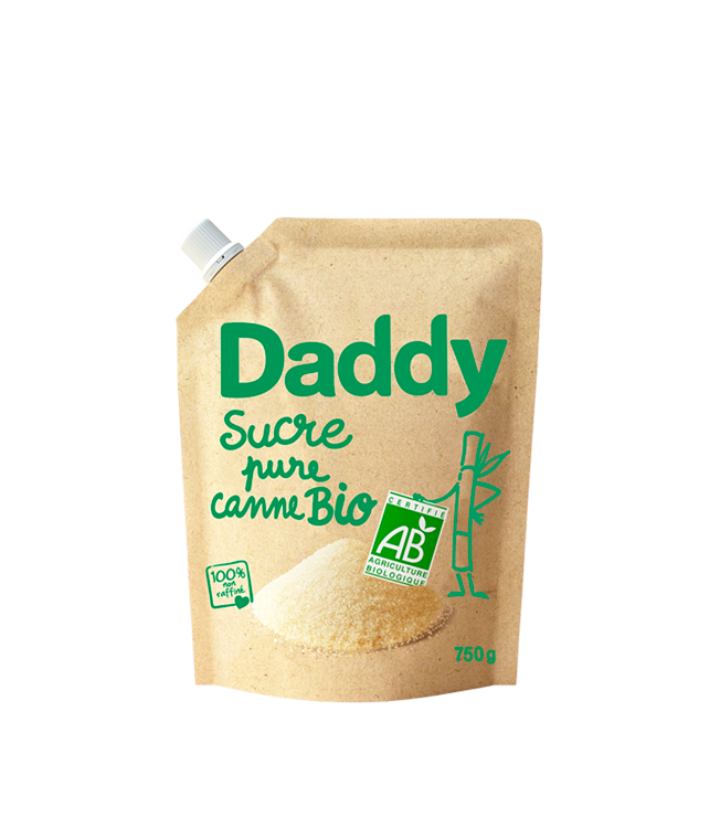 DADDY Sucre complet pure canne bio en poudre 500g pas cher 